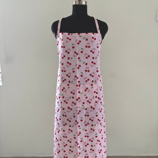 Cherry Cotton Apron