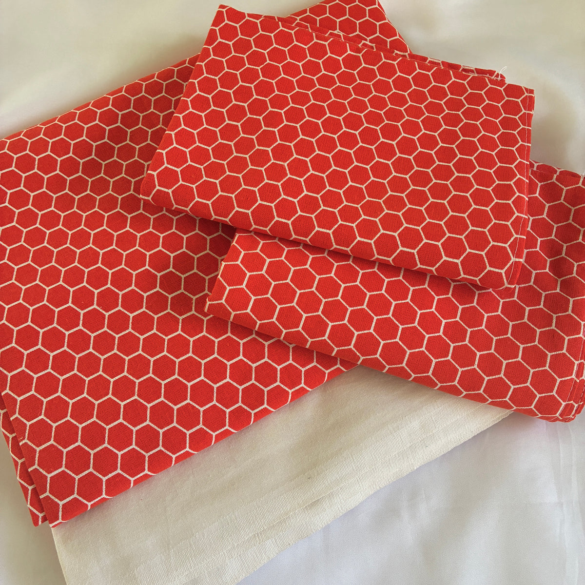 Orange King Size Cotton Bedspread 100x110 inches
