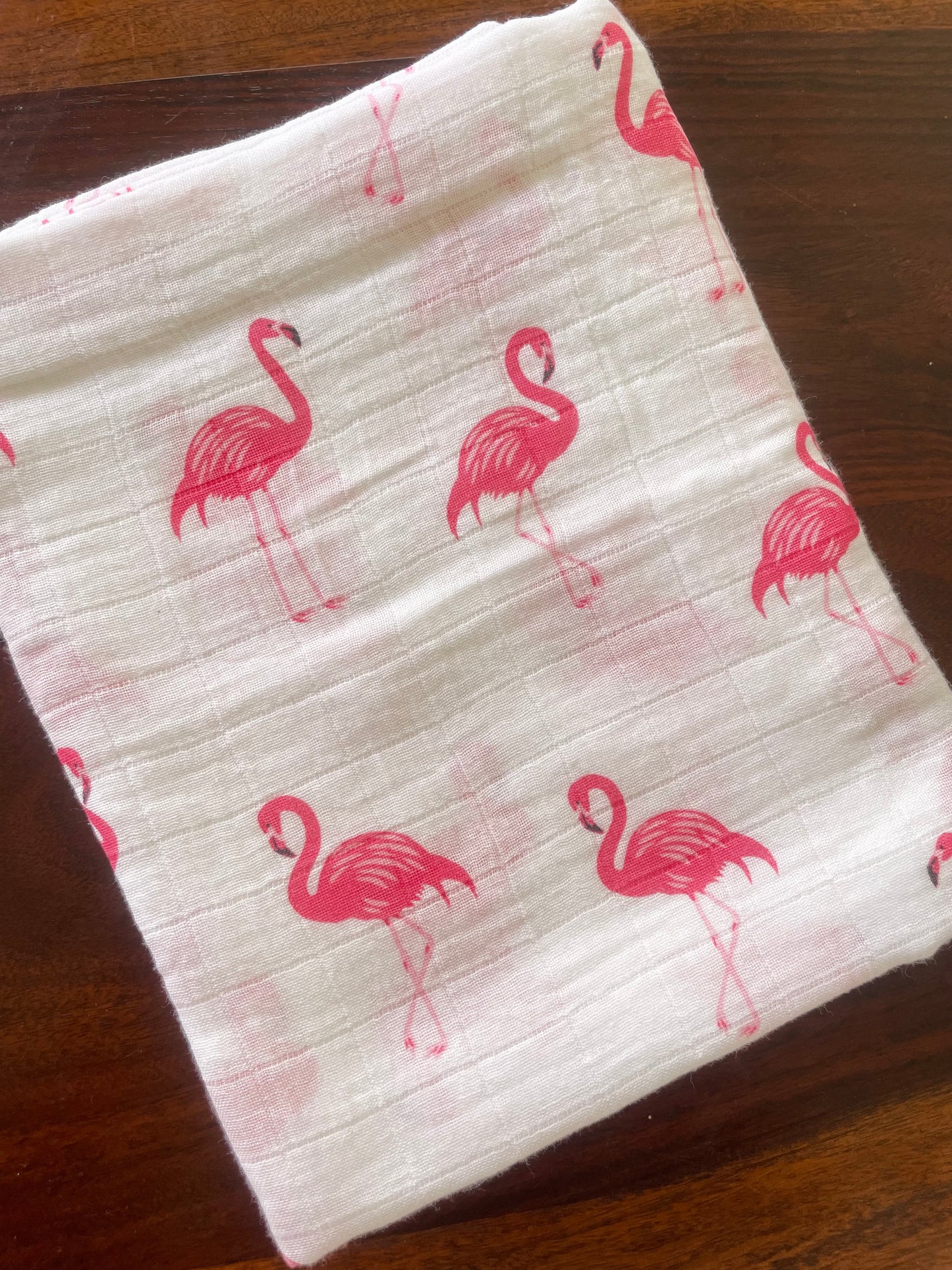 Flamingo Muslin Bath Towel