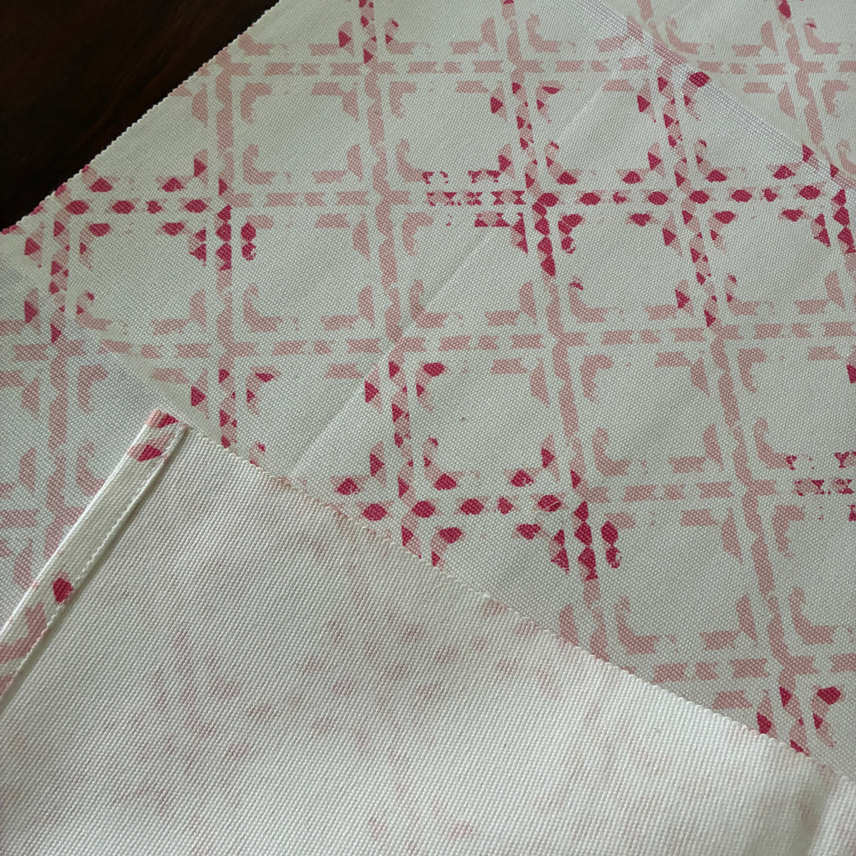 Pink Abstract Table Runner 3 ft long