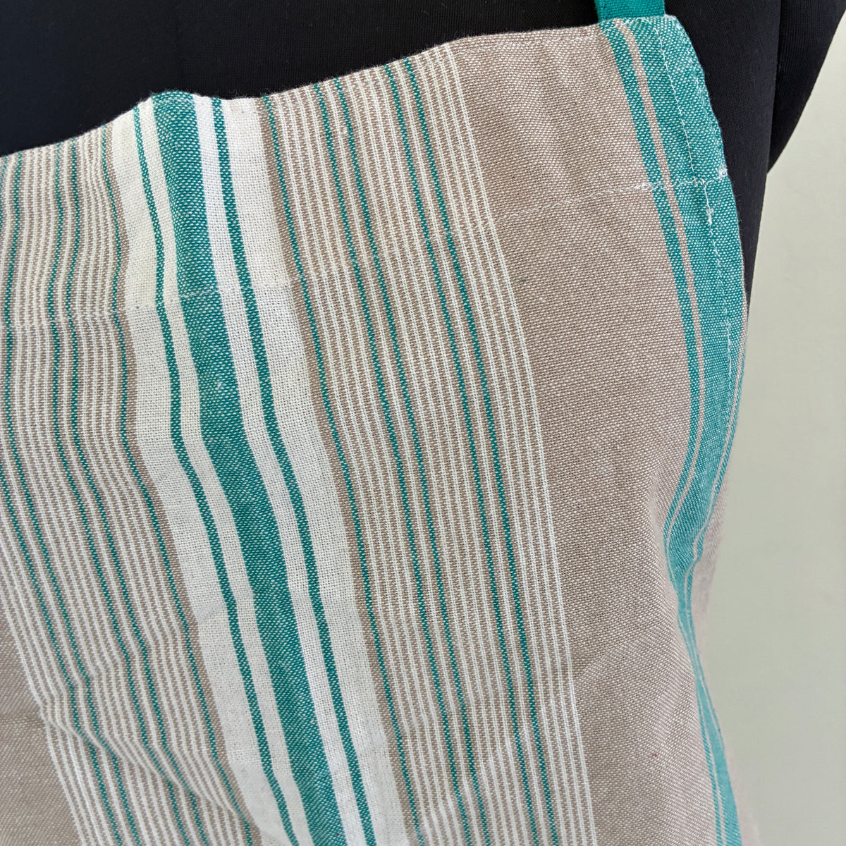 Blue Stripes Cotton Apron