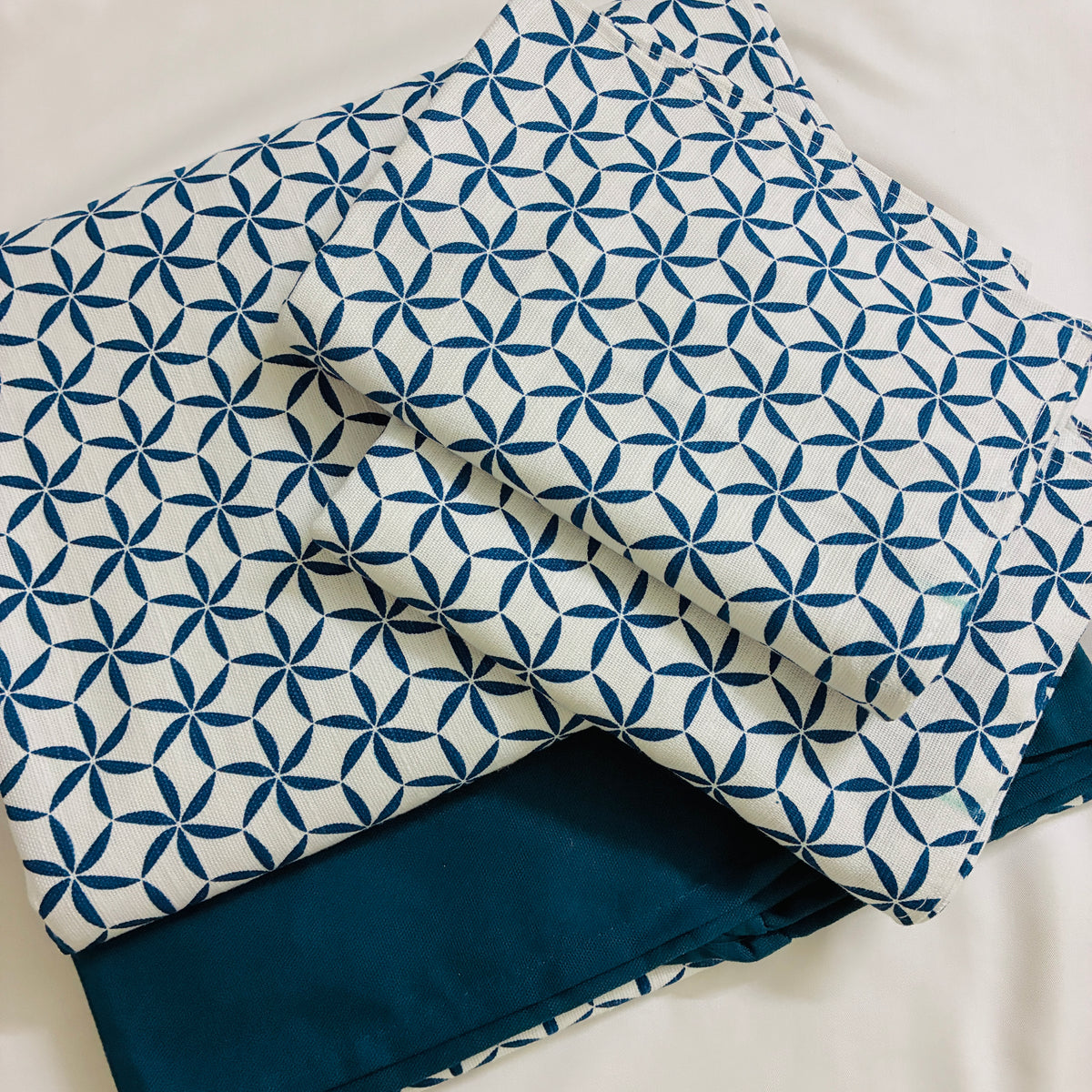 Blue Star King Size Cotton Bedspread 100x110 inches