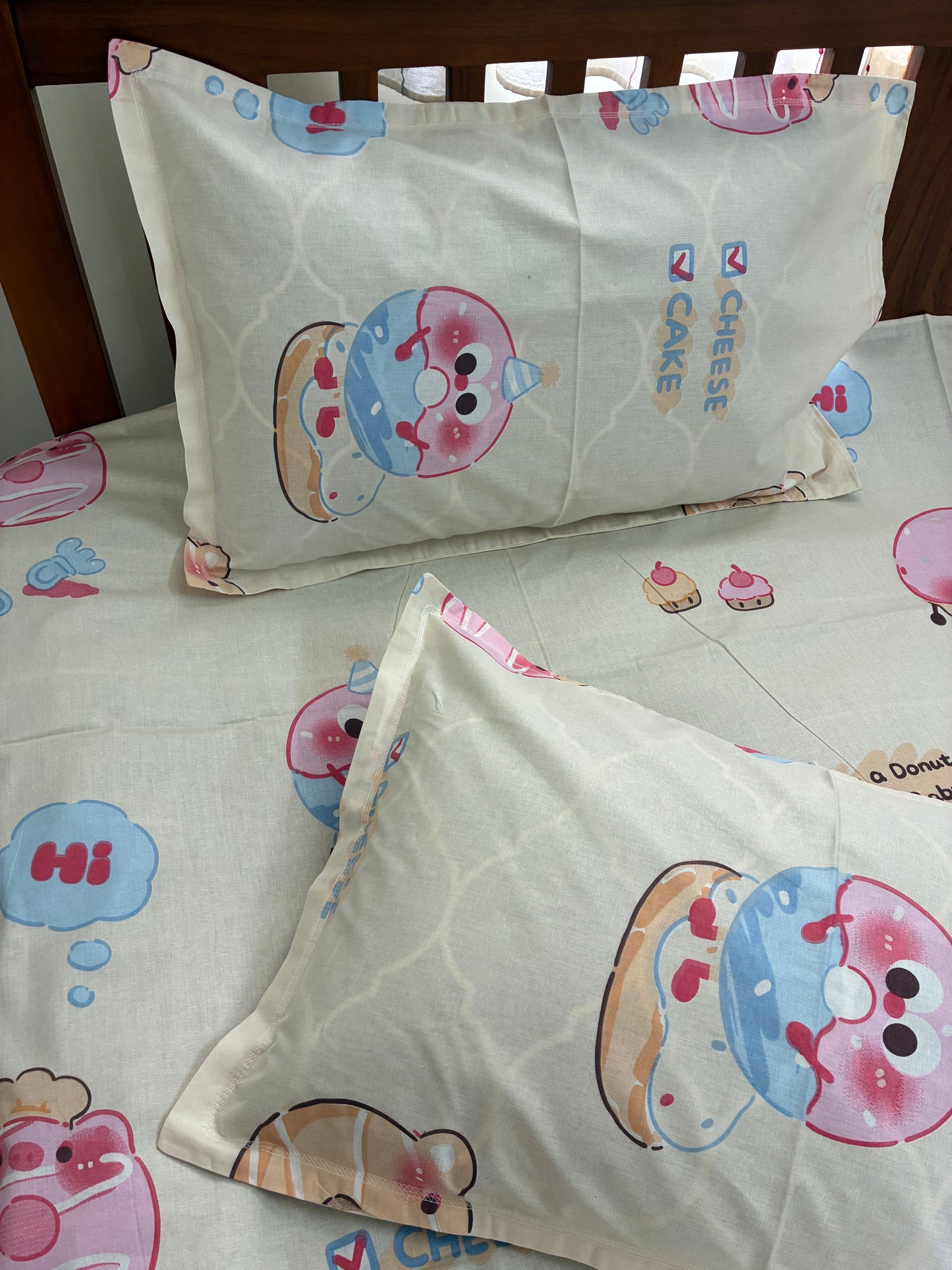 Donut Kids Queen Bedspread 90x100 in