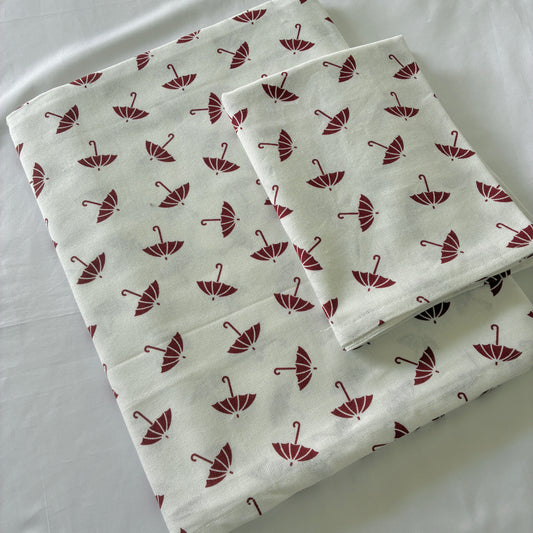 Single Size Cotton Bedspread with 1 Pillow Cover 60 x 90 in