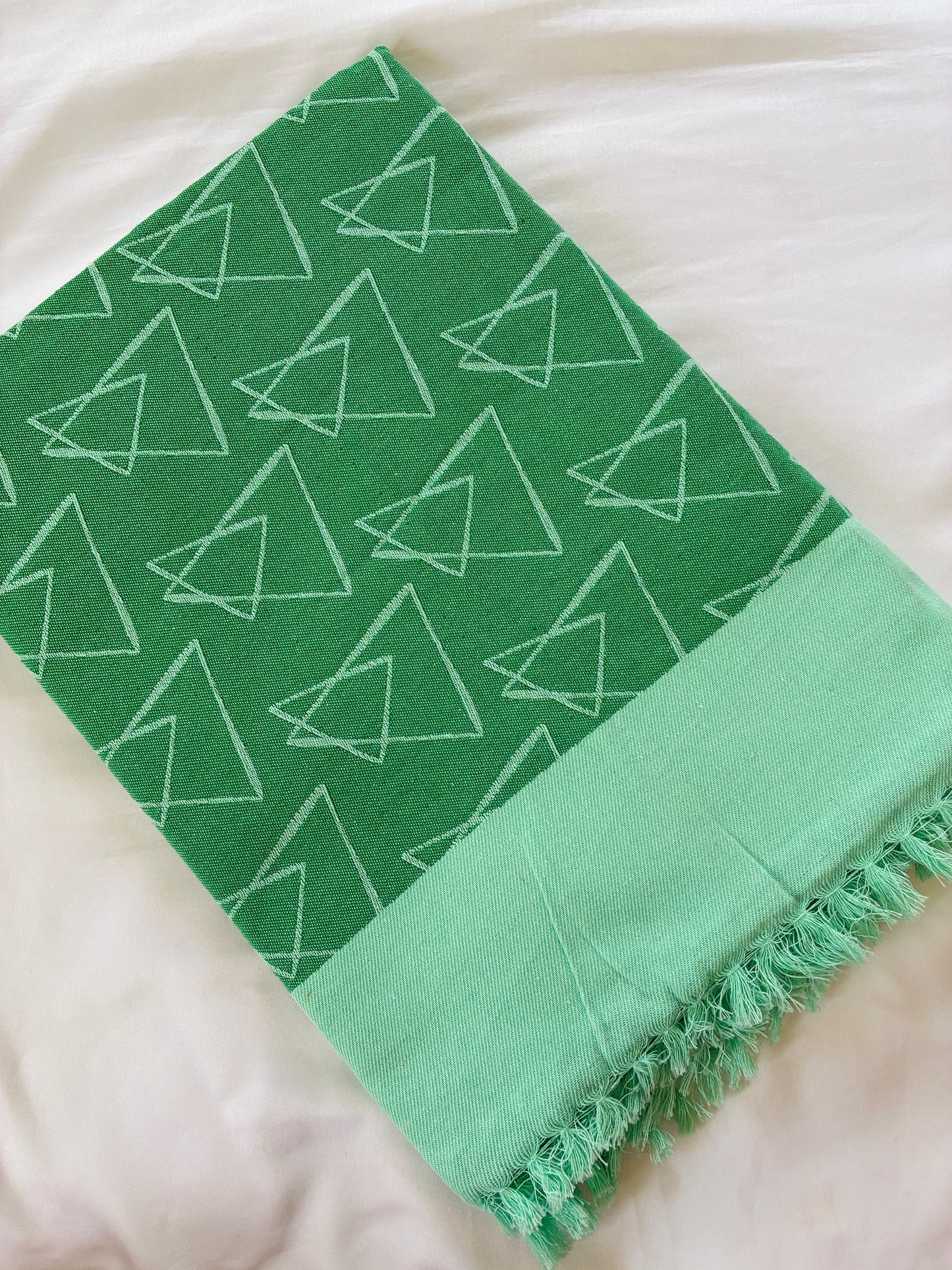 Green Single Size Blanket / Throw