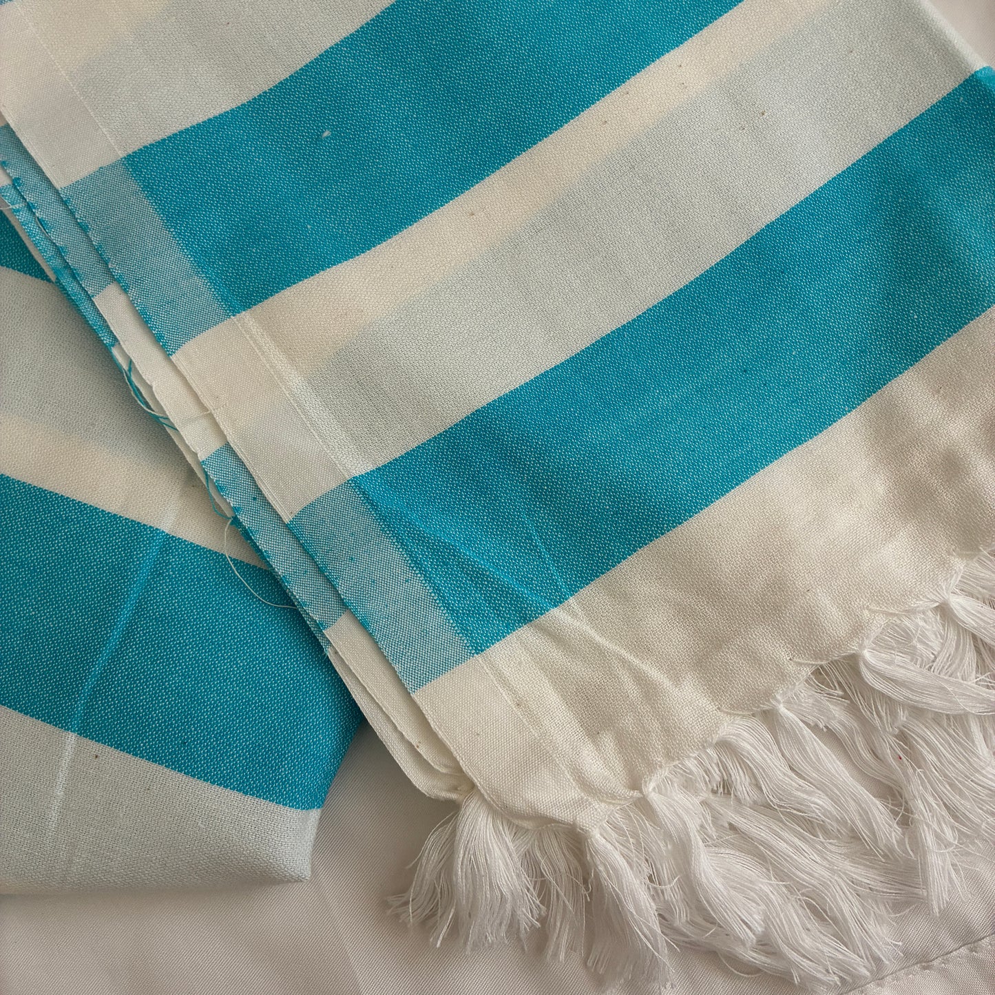 Light Blue Extra Long Cotton Bath Towel