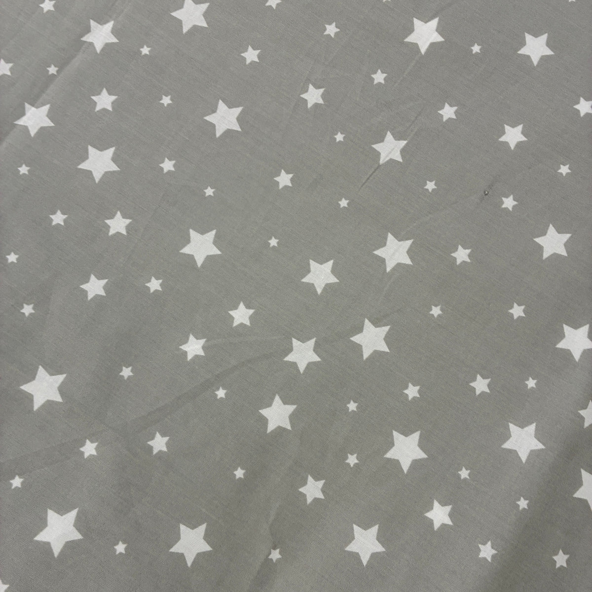 Grey Star Satin Cotton King Size Bedspread 100x110 inches