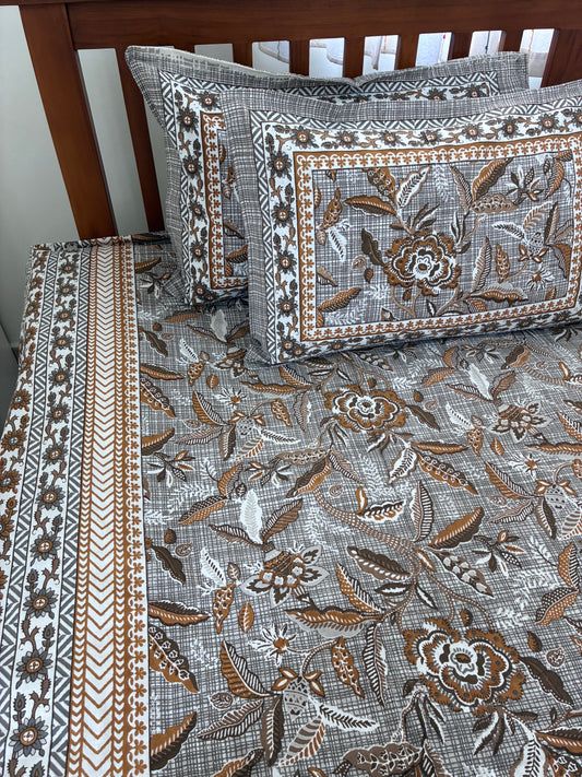 Brown King Size Bedspread 108x108 inches