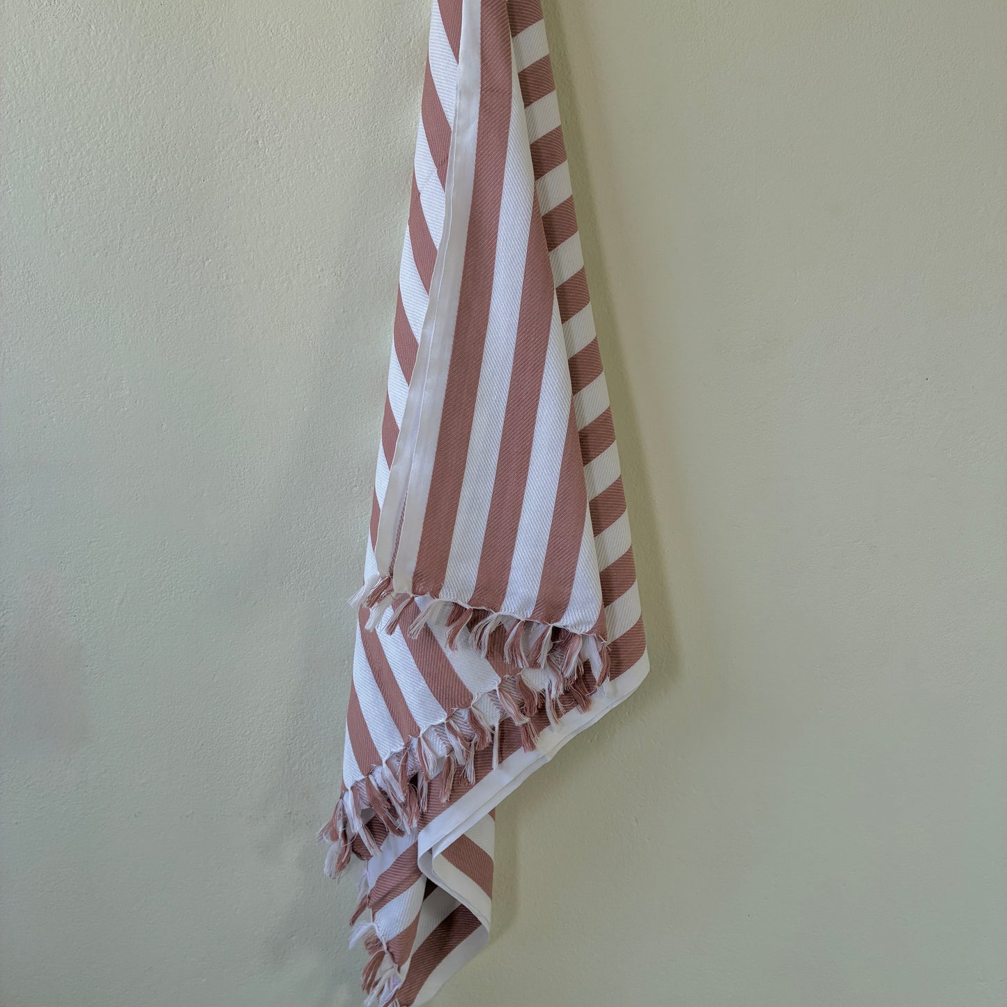 Brown Stripes Cotton Bath Towels