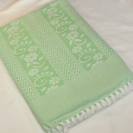 Pastel Green Single Size Blanket / Throw