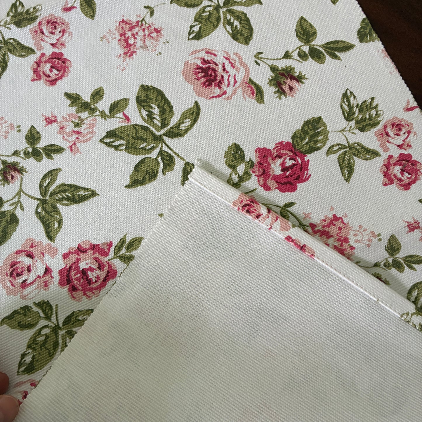 Pink Rose Table Runner 3 ft long
