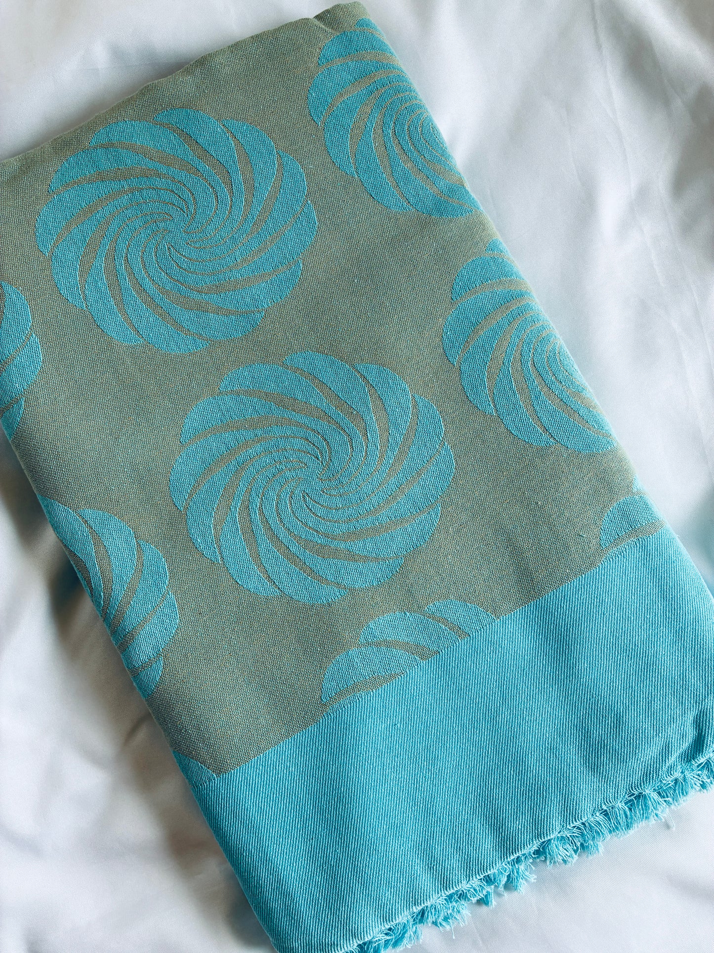 Blue Double Size Cotton Blanket