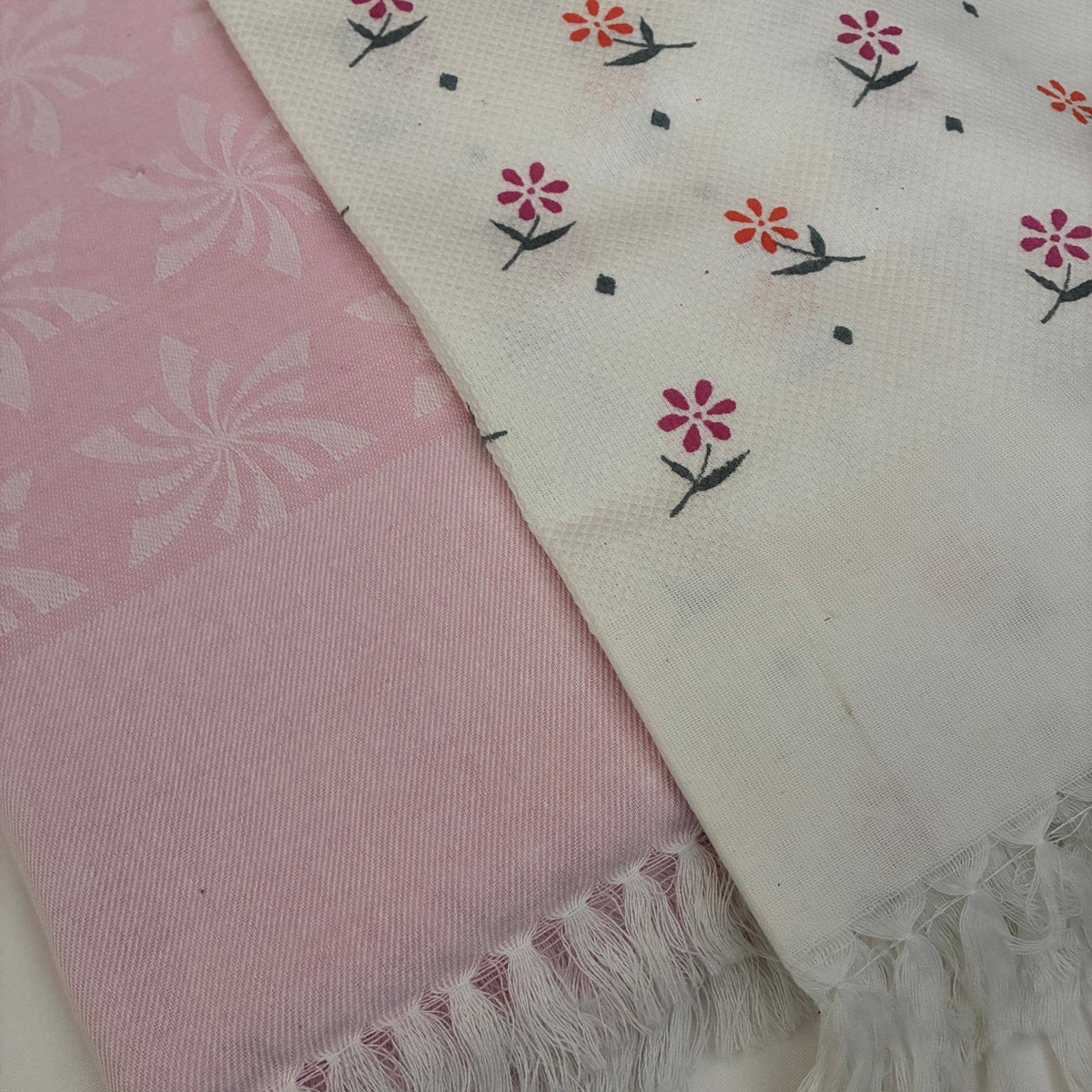 Cotton Single Blanket with Free Towel
