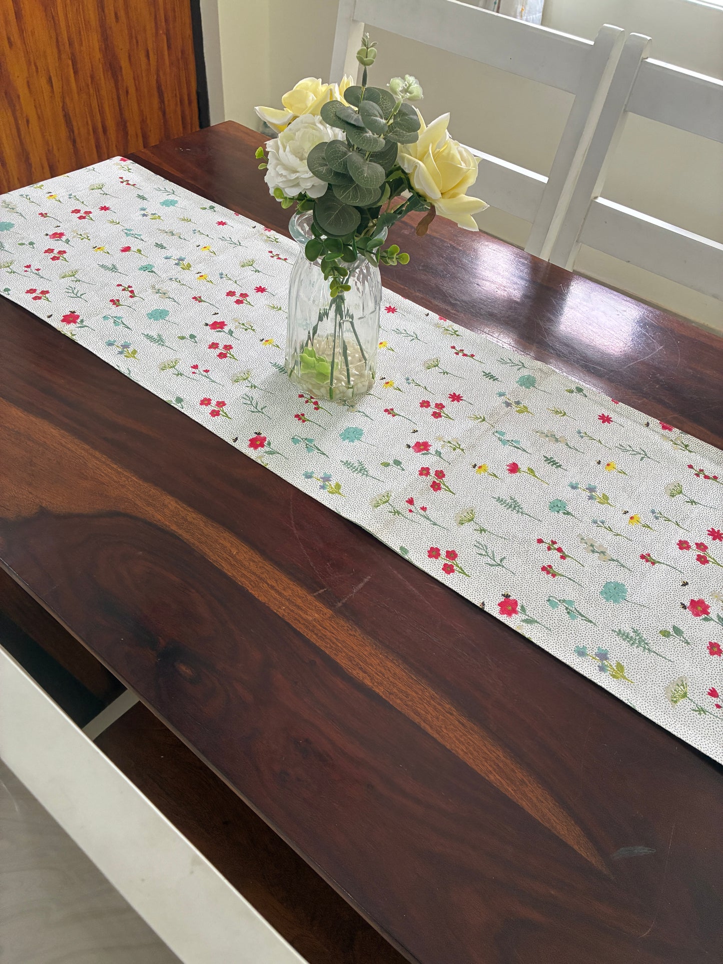 Tiny Florals Table Runner 6 ft long