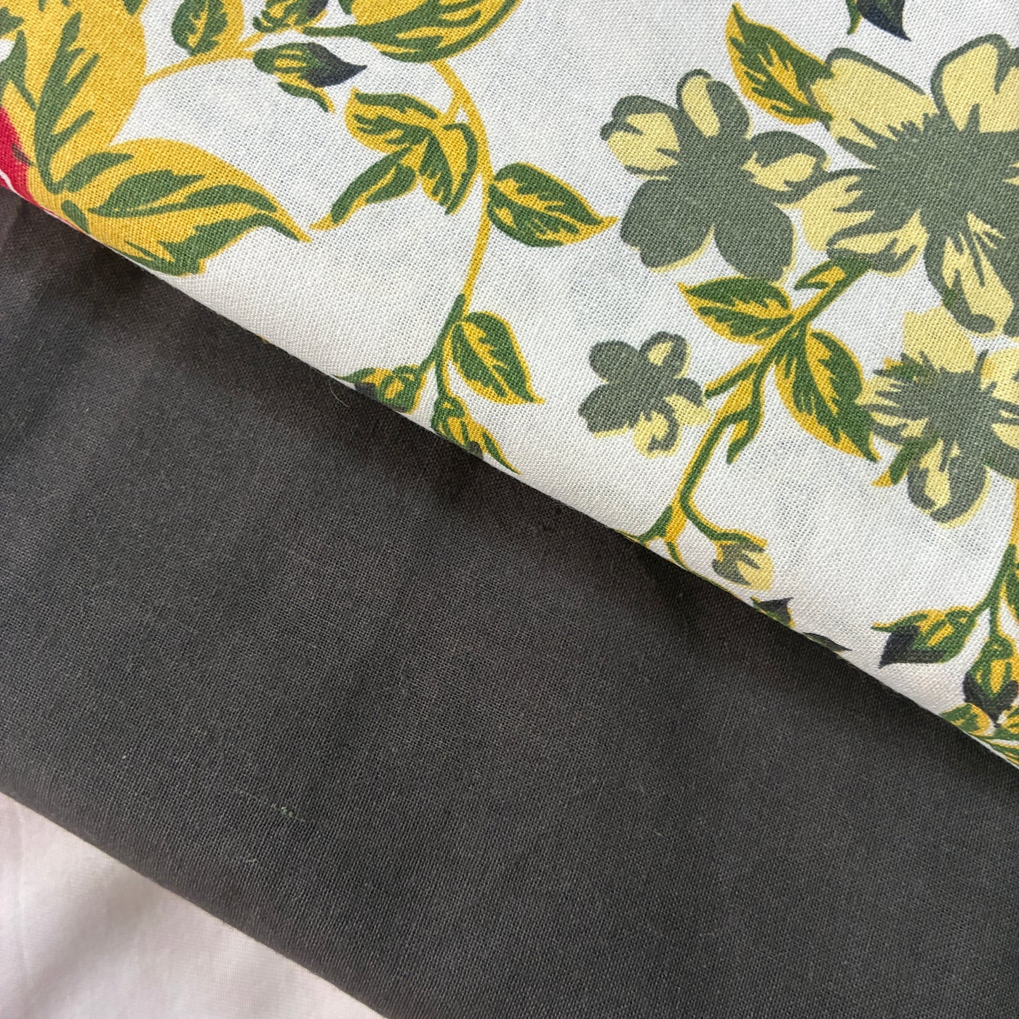 Floral King Size Cotton Bedspread 100x110 in