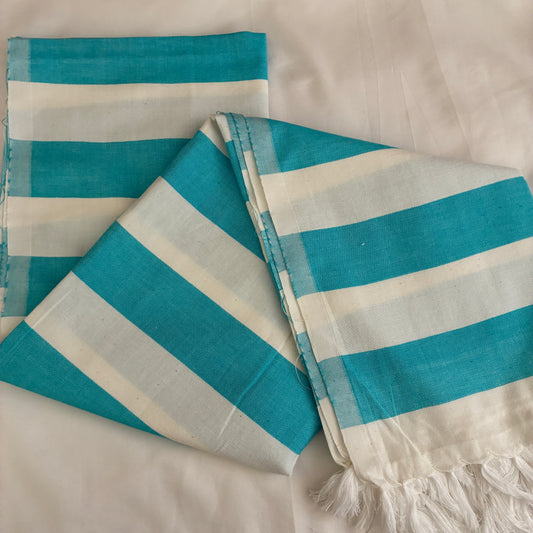Light Blue Extra Long Cotton Bath Towel