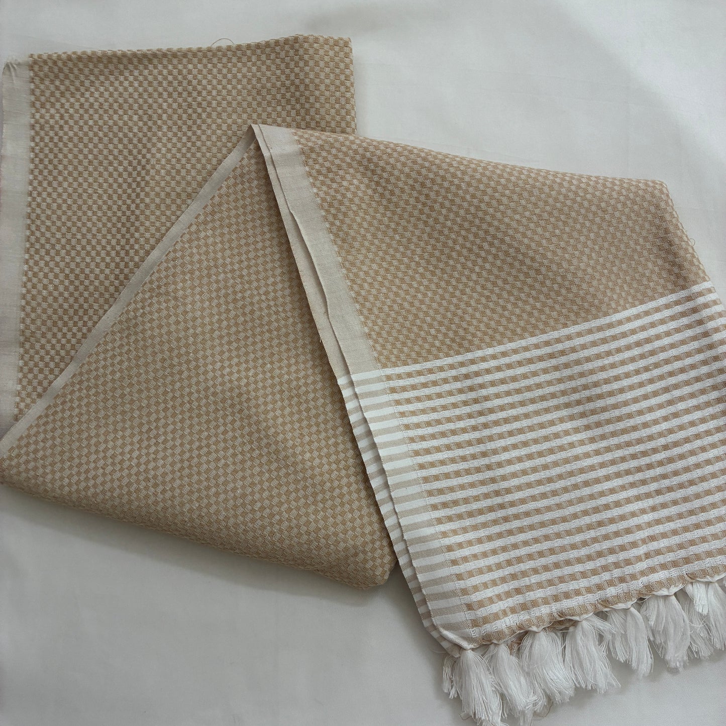 Light Brown Extra Long Cotton Bath Towel