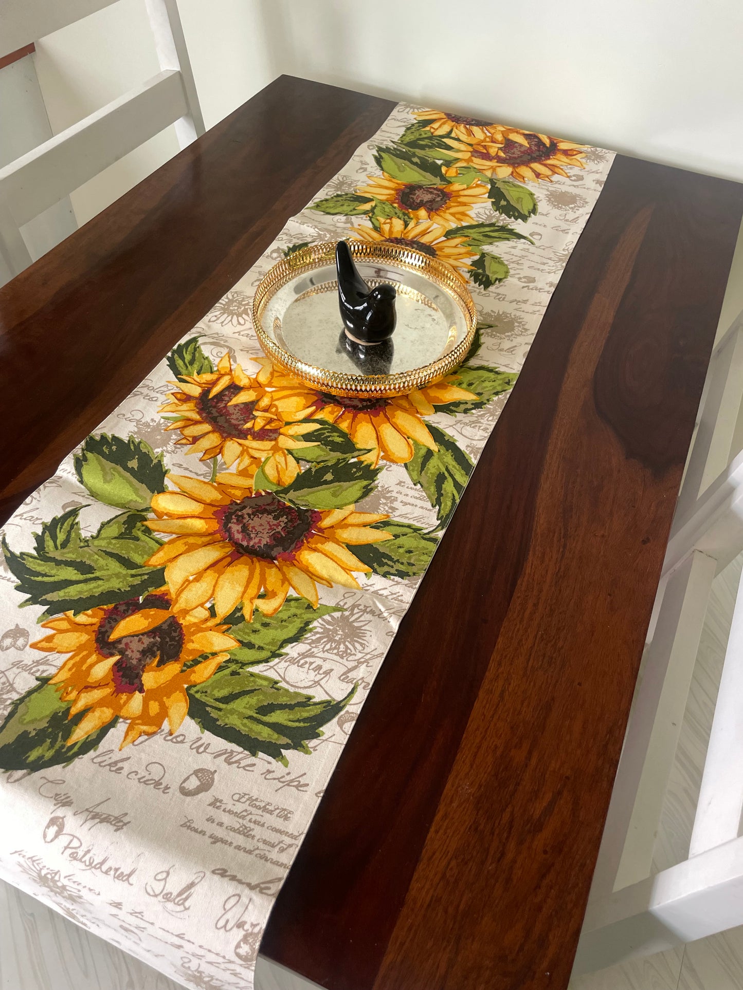 Sun Flower Table Runner 6 ft long