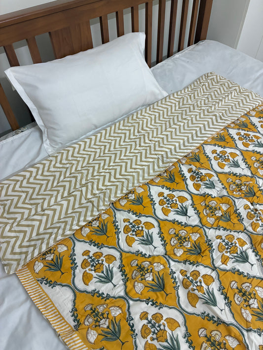 Reversible Single Size Cotton Quilt