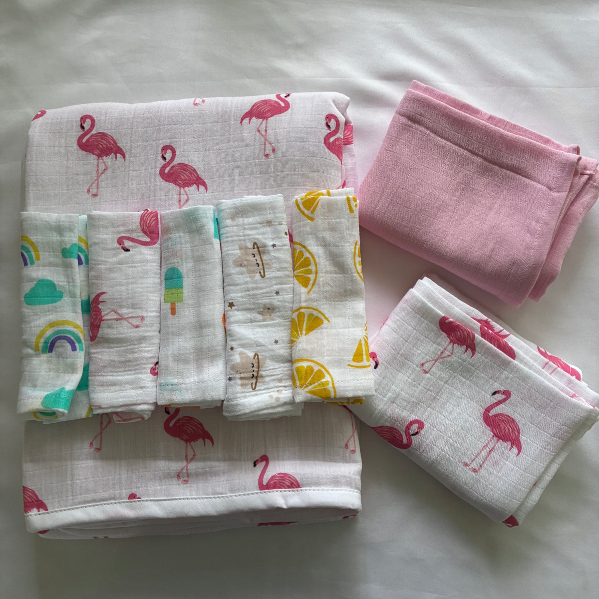 Flamingo Muslin Baby combo sets