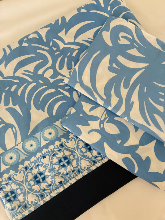 Queen Size Satin Cotton Bedspread 90x100 inches