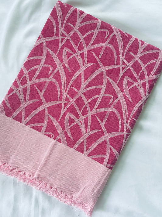 Pink Single Size Blanket / Throw