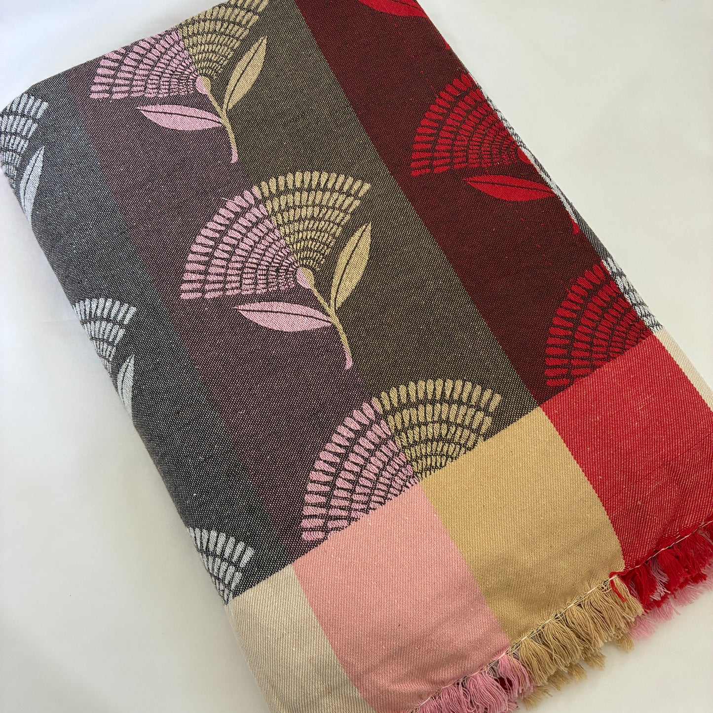 Stripes Double Size Cotton Blanket