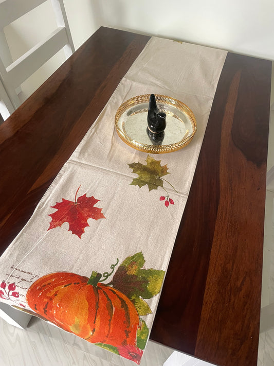 Pumpkin Table Runner 6 ft long