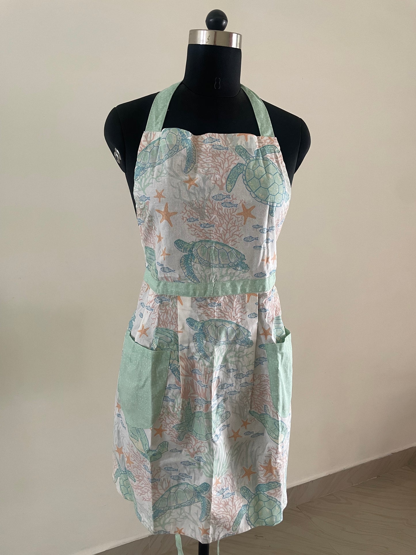 Cotton Apron with Frills