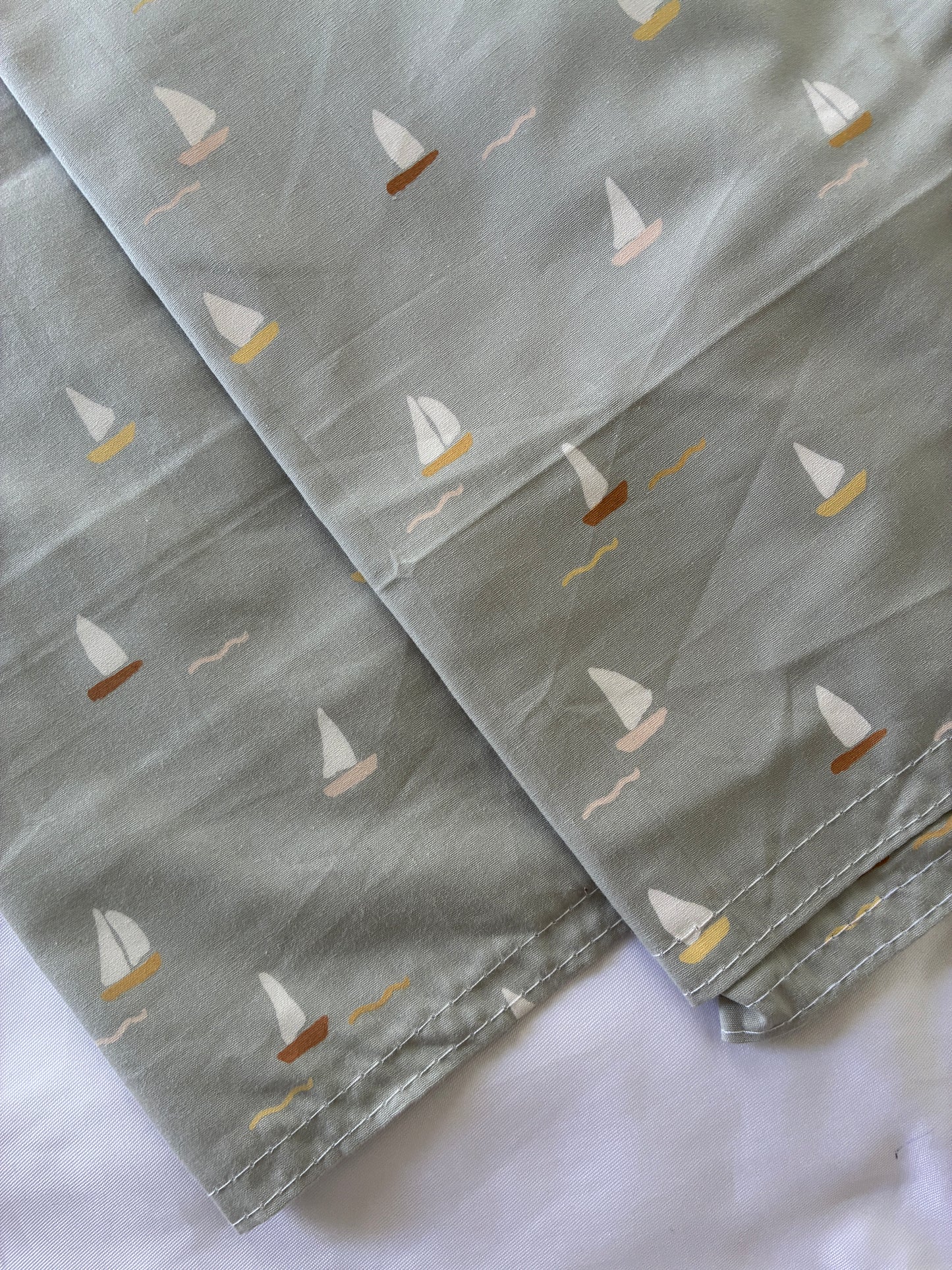 Boat Cotton Satin Pillow Covers