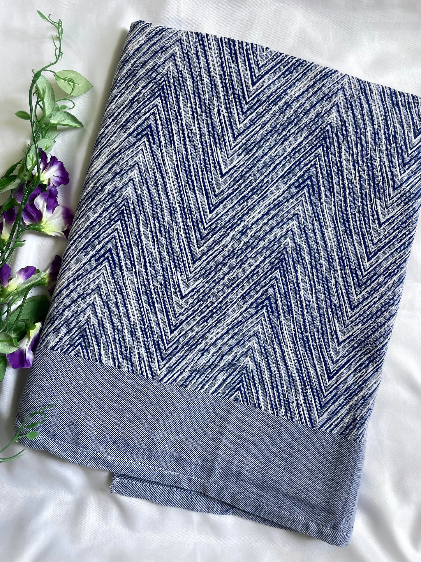 Navy Blue Dual Tone Blanket/ Throw