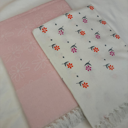 Cotton Single Blanket with Free Towel