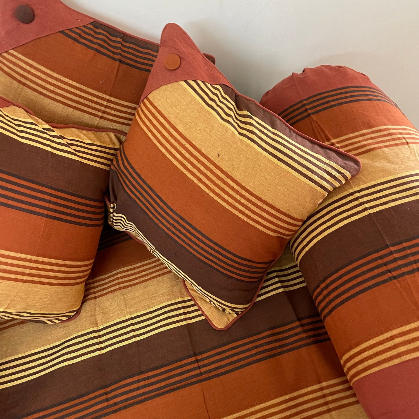 Brown Stripes Diwan Set