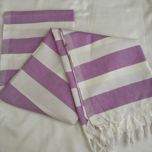 Purple Extra Long Cotton Bath Towel