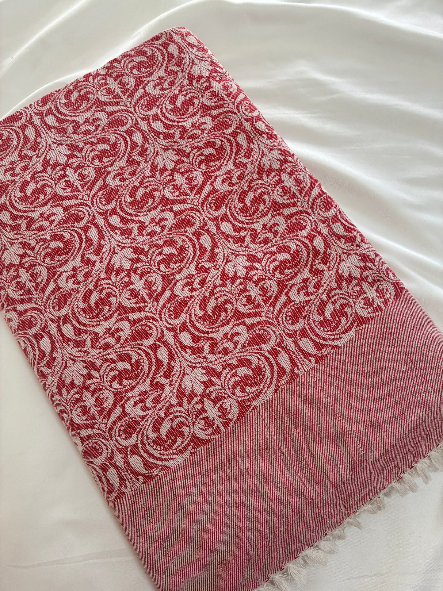 Red Double Size Cotton Blanket