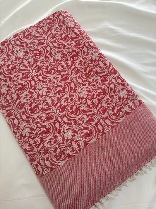 Red Double Size Cotton Blanket