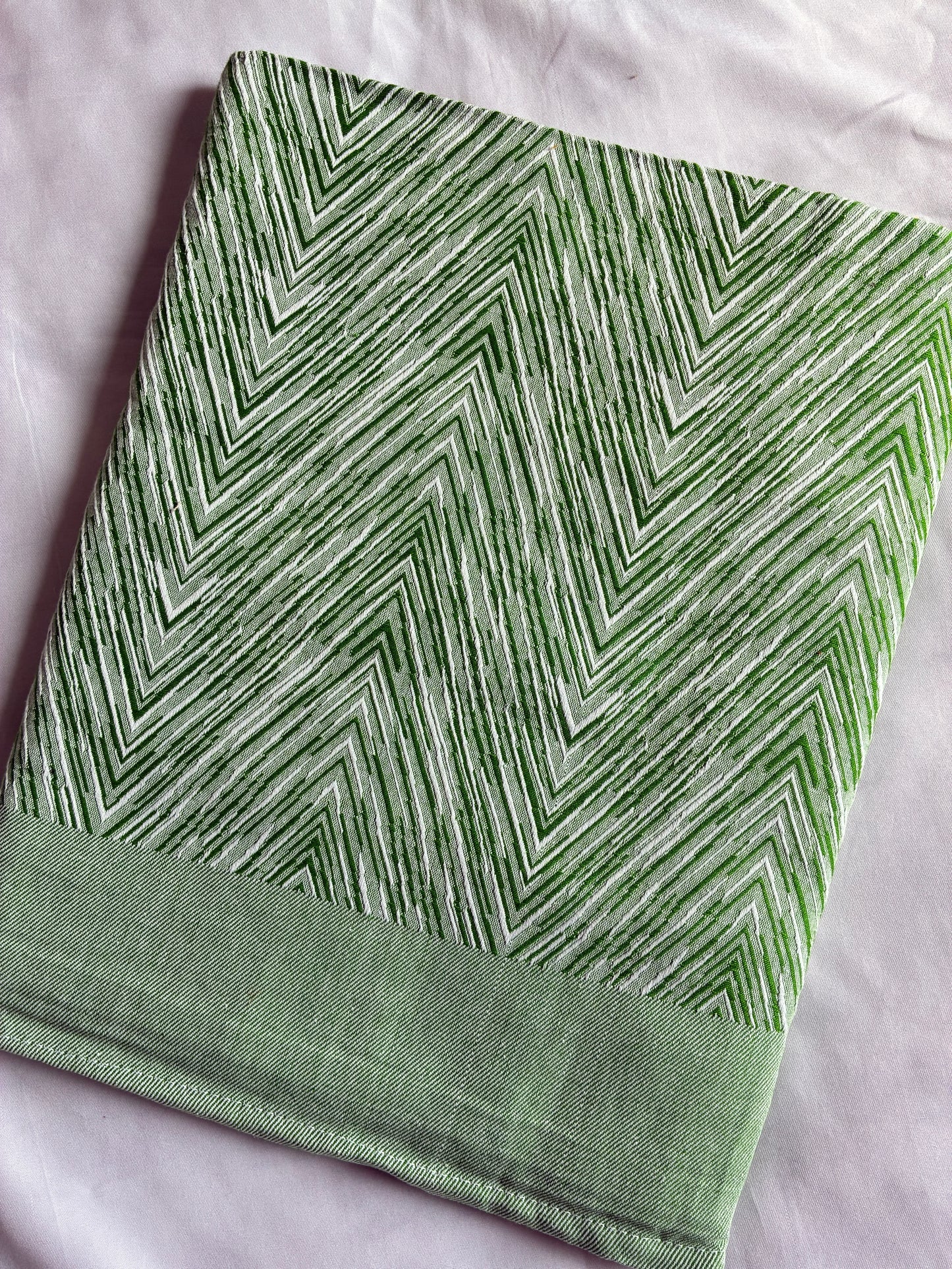 Green Dual Tone Cotton  Blanket/ Throw