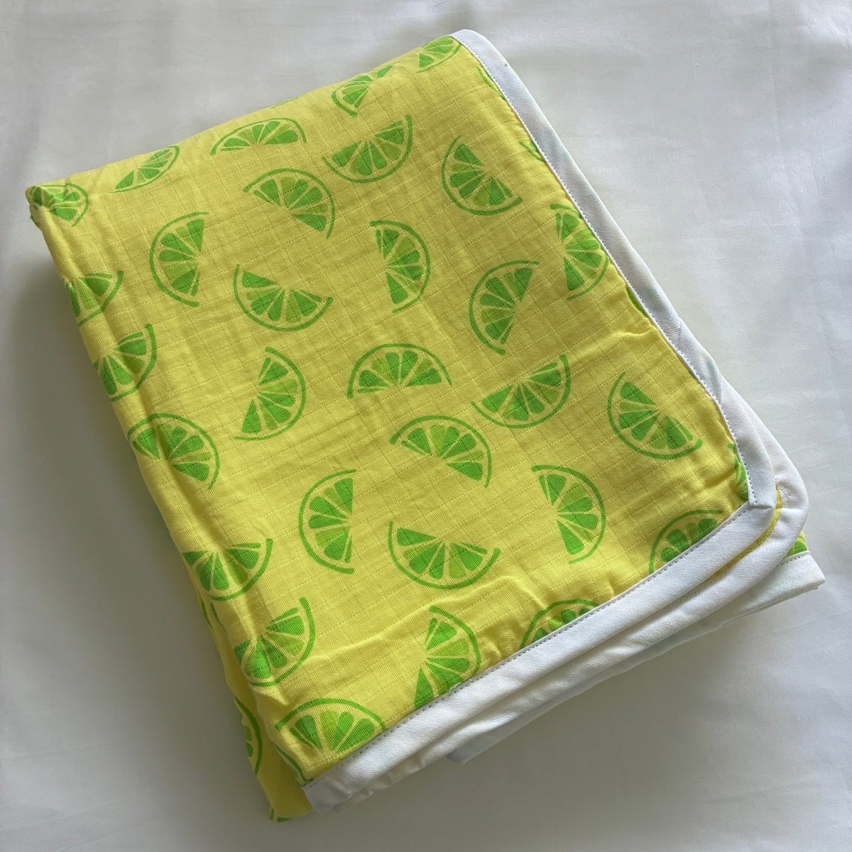 Yellow Lime Muslin Blanket/ Dohar