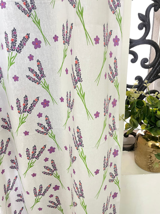 Purple Cotton Curtains