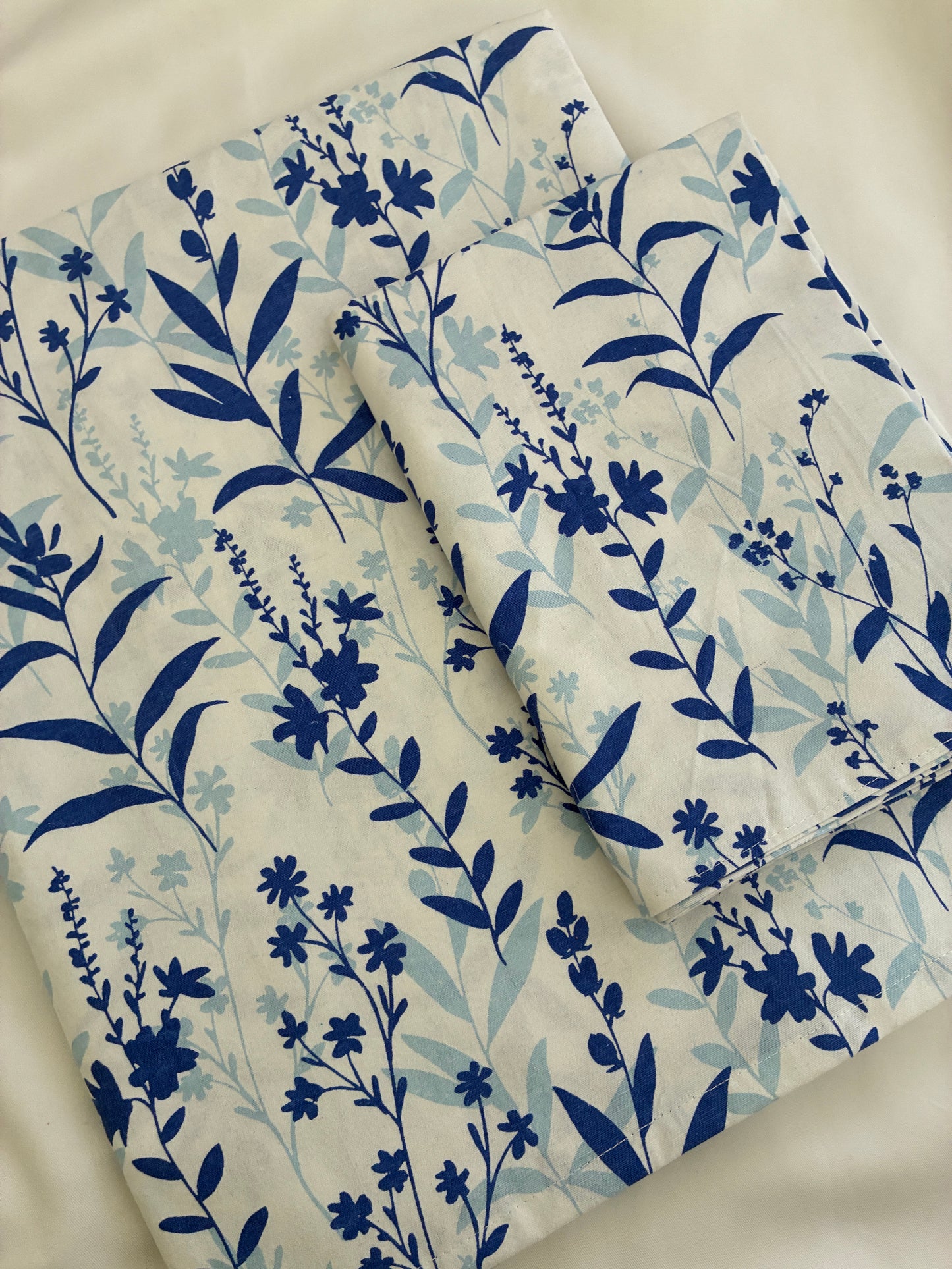 Single Size Cotton Bedspread with 1 Pillow Cover 60 x 90 in