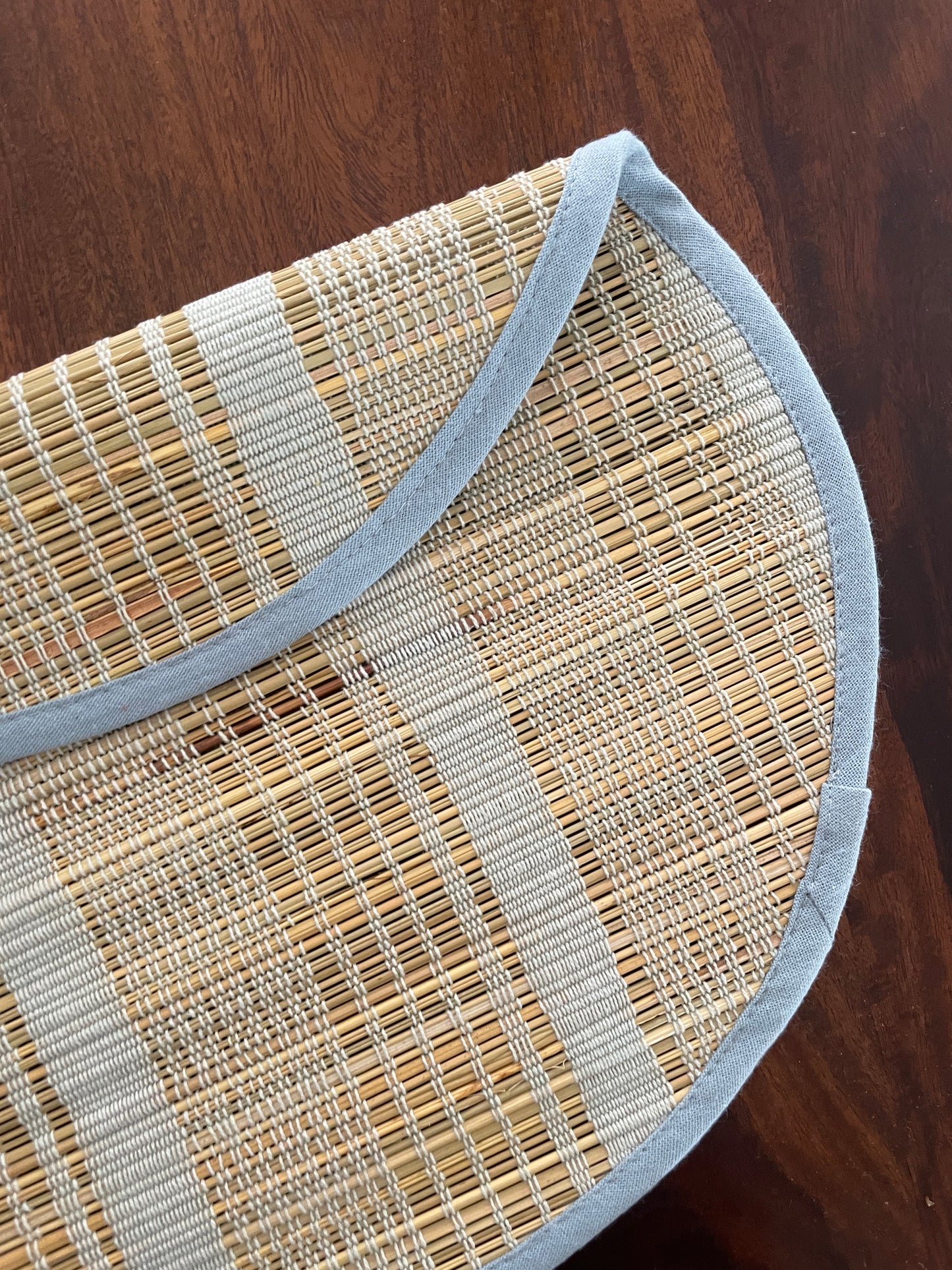 Round Bamboo Placemats Set of 2