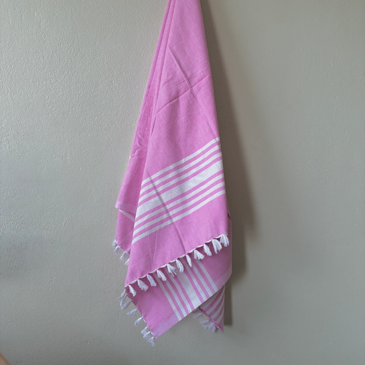 Dark Pink Cotton Bath Towels