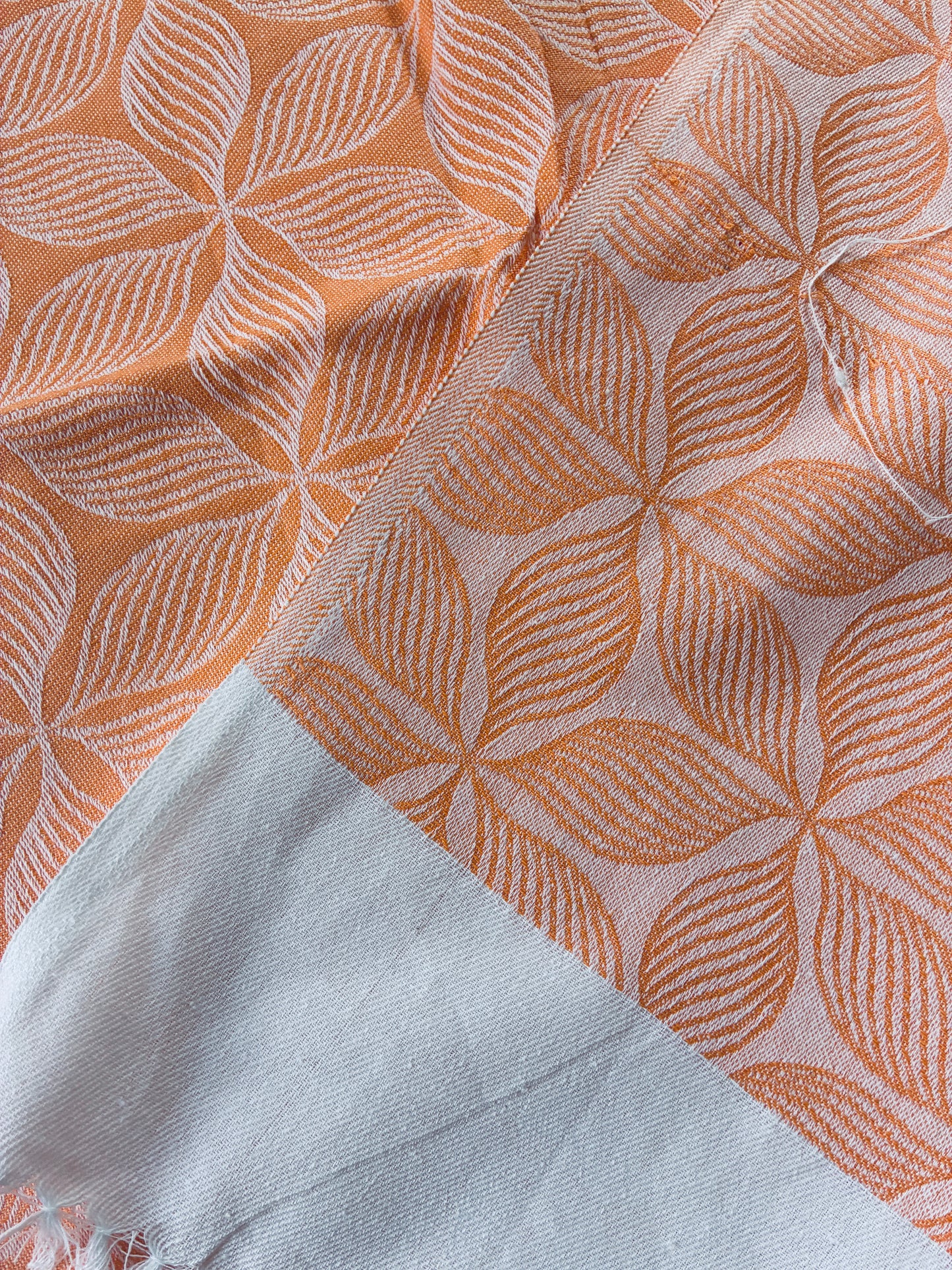 Orange Lines Blanket / Throw