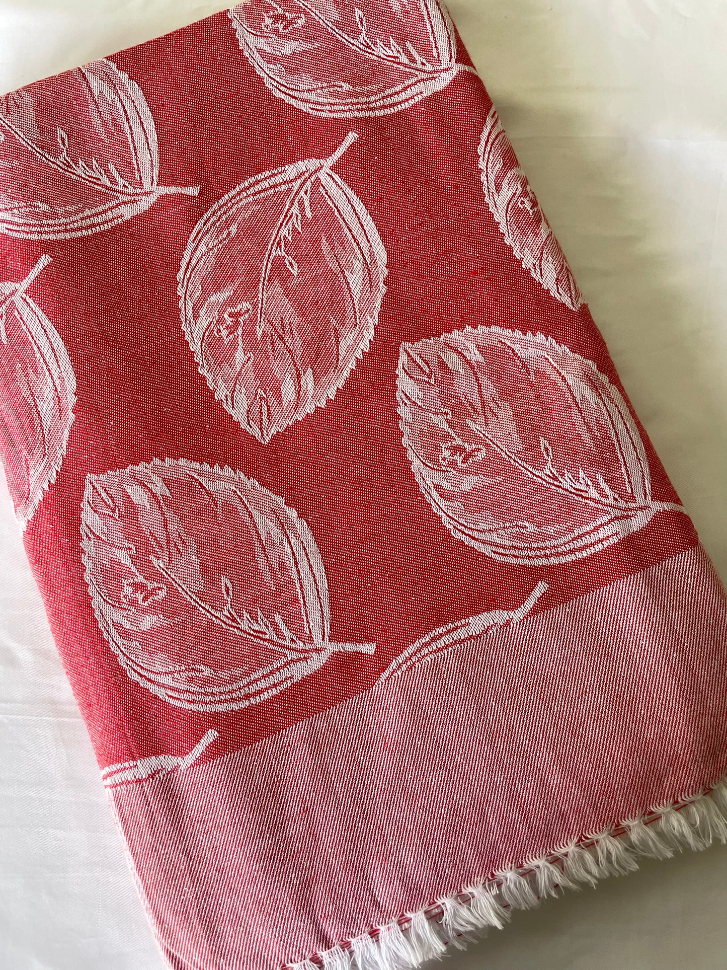 Red Leaf Double Size Blanket