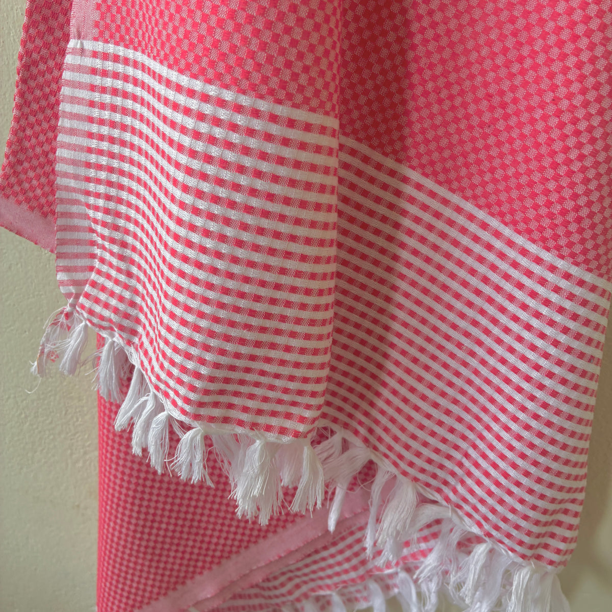Red Cotton Bath Towels