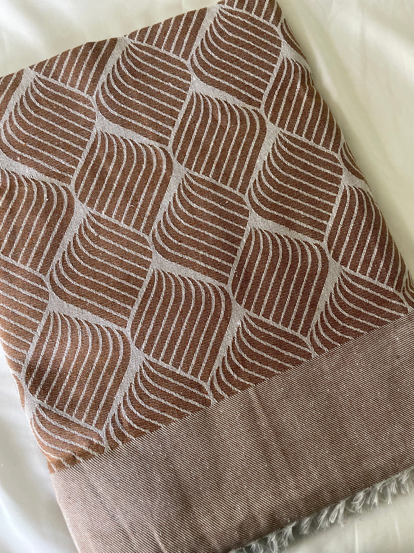 Brown Abstract Blanket / Throw