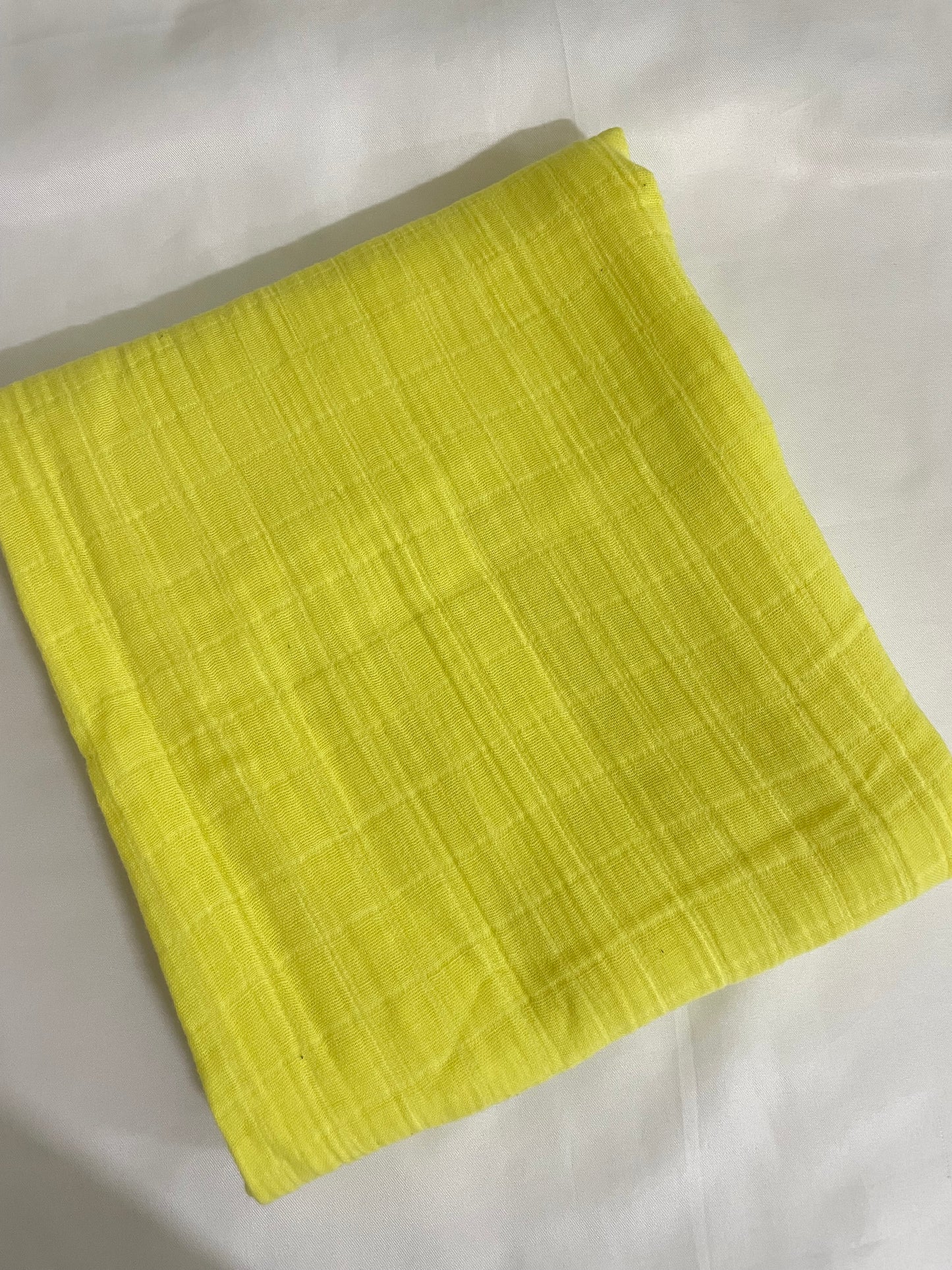 Yellow Muslin Bath Towel
