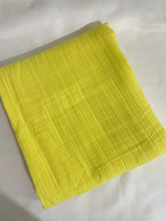 Yellow Muslin Bath Towel