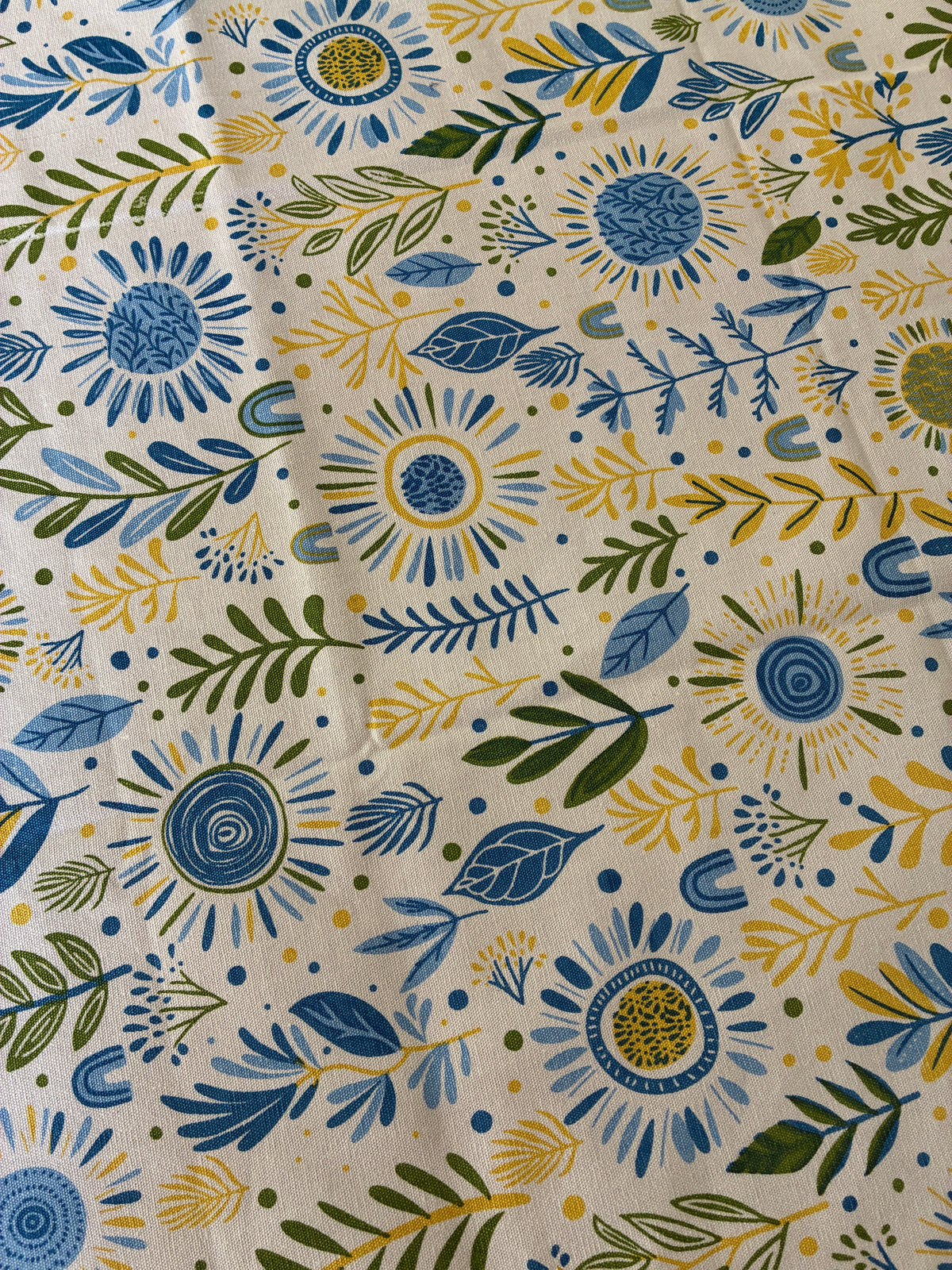 Blue Floral 4 Seater Table Covers