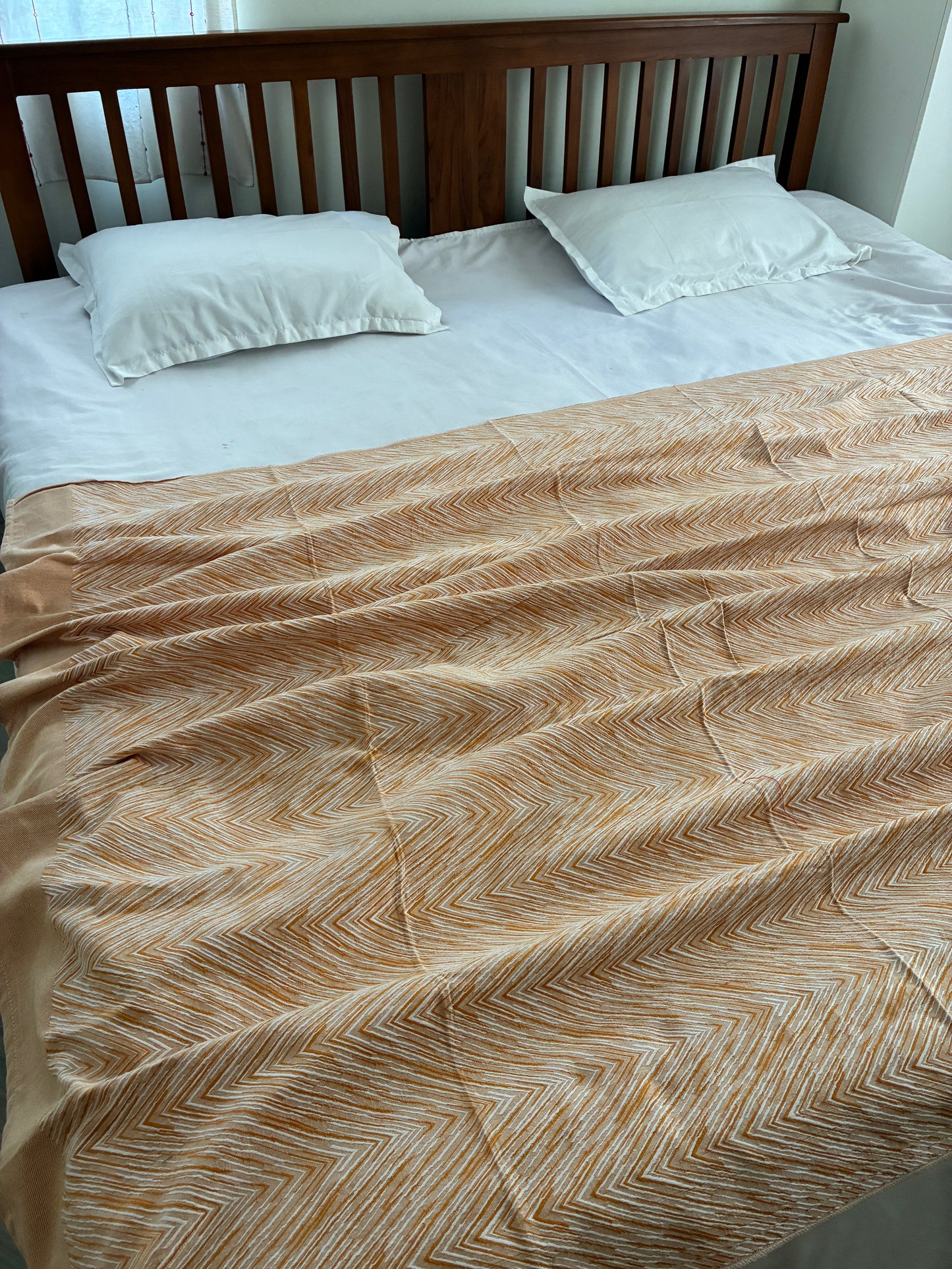 Yellow Dual Tone Cotton  Blanket/ Throw